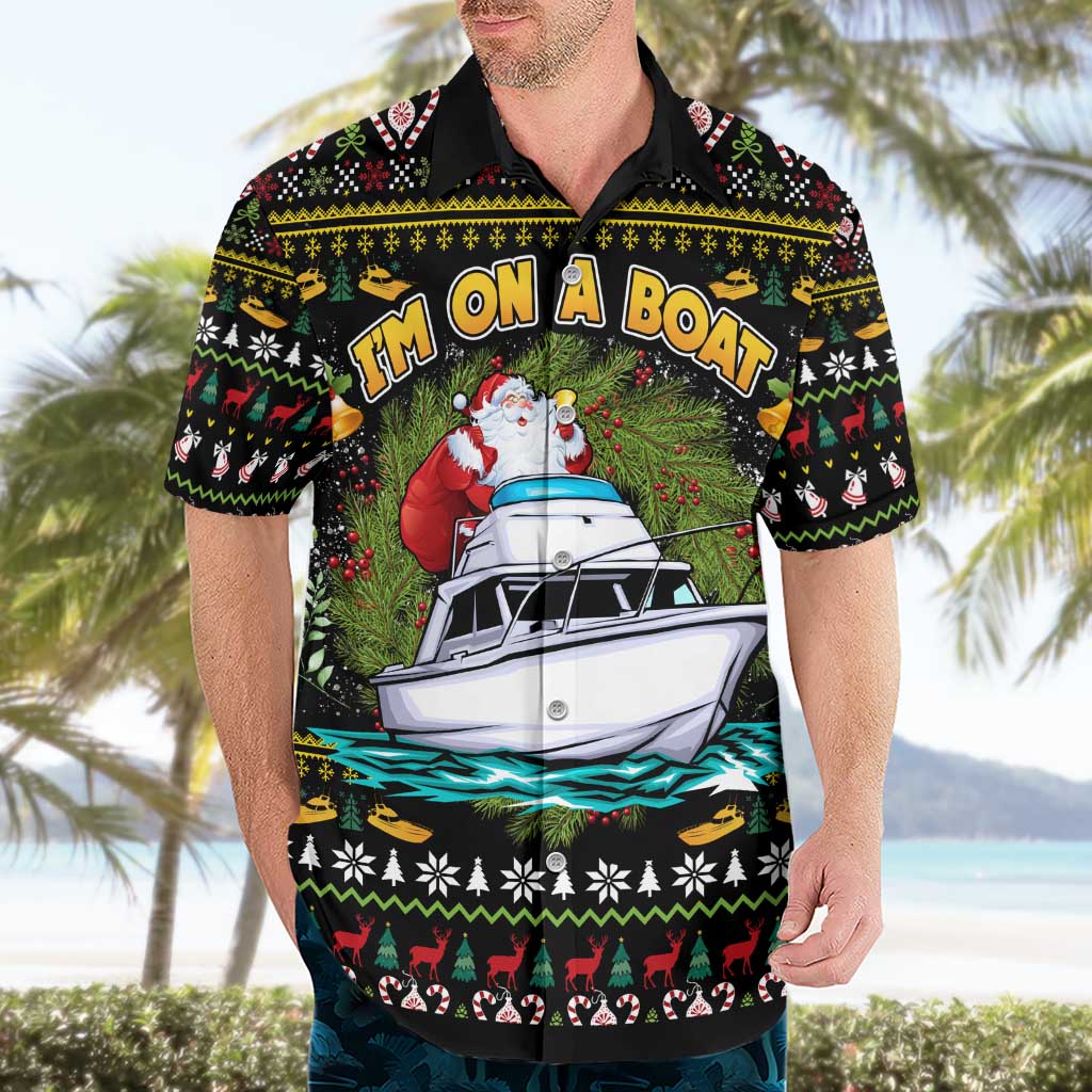 Santa On A Boat Hawaiian Shirt Christmas Gifts DT04 - Wonder Print Shop