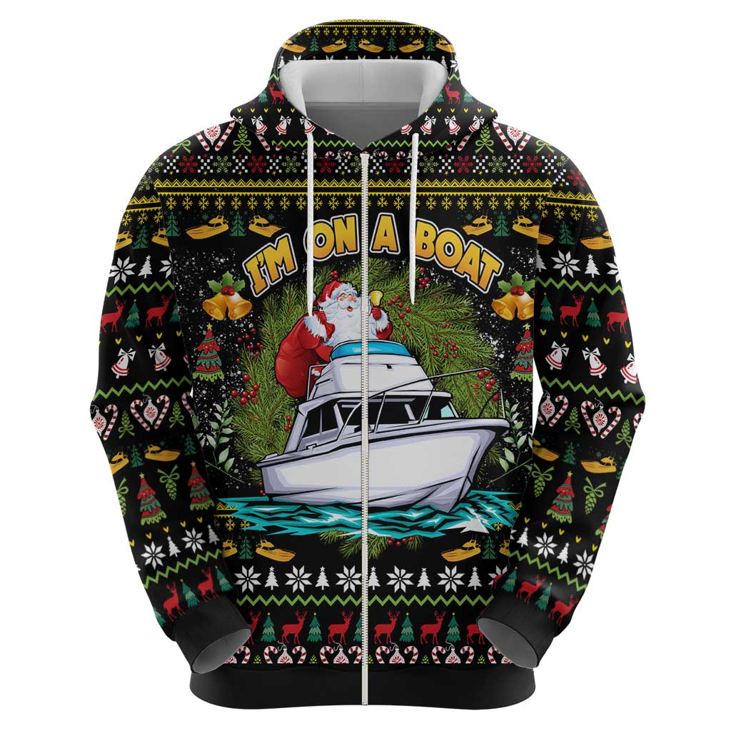 Santa On A Boat Hoodie Christmas Gifts DT04 - Wonder Print Shop
