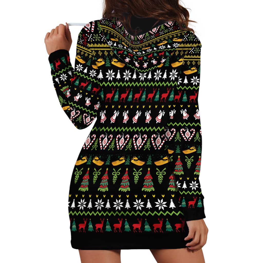 Santa On A Boat Hoodie Dress Christmas Gifts DT04 - Wonder Print Shop