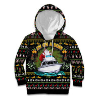 Santa On A Boat Kid Hoodie Christmas Gifts DT04 - Wonder Print Shop