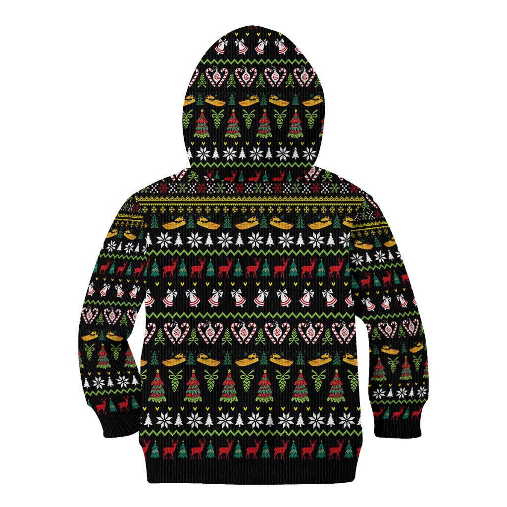 Santa On A Boat Kid Hoodie Christmas Gifts DT04 - Wonder Print Shop