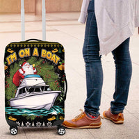 Santa On A Boat Luggage Cover Christmas Gifts DT04 - Wonder Print Shop