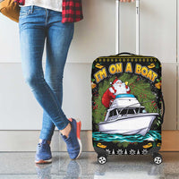 Santa On A Boat Luggage Cover Christmas Gifts DT04 - Wonder Print Shop