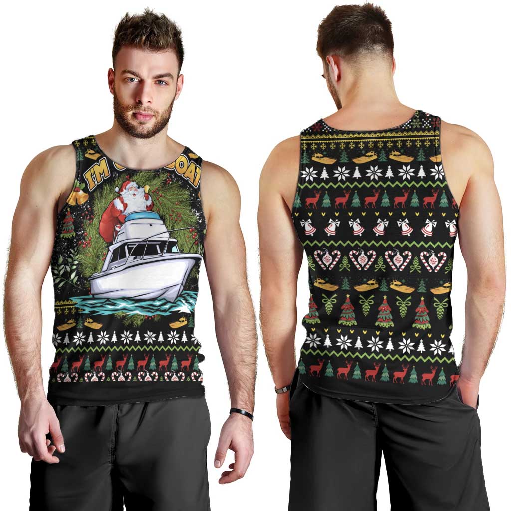 Santa On A Boat Men Tank Top Christmas Gifts DT04 - Wonder Print Shop