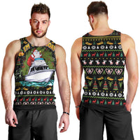 Santa On A Boat Men Tank Top Christmas Gifts DT04 - Wonder Print Shop