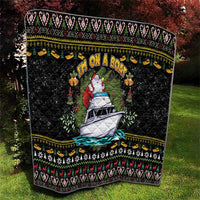 Santa On A Boat Quilt Christmas Gifts DT04 - Wonder Print Shop