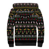 Santa On A Boat Sherpa Hoodie Christmas Gifts DT04 - Wonder Print Shop