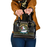 Santa On A Boat Shoulder Handbag Christmas Gifts