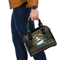 Santa On A Boat Shoulder Handbag Christmas Gifts