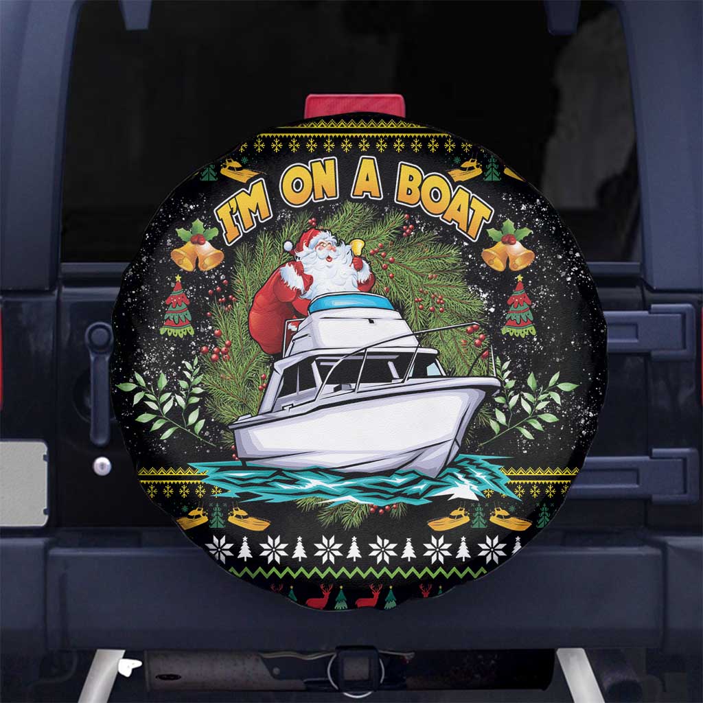 Santa On A Boat Spare Tire Cover Christmas Gifts DT04 - Wonder Print Shop