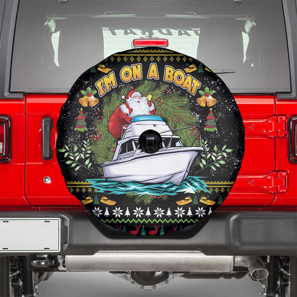 Santa On A Boat Spare Tire Cover Christmas Gifts DT04 - Wonder Print Shop