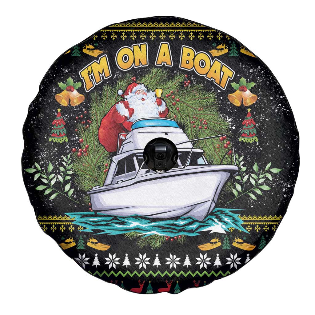 Santa On A Boat Spare Tire Cover Christmas Gifts DT04 - Wonder Print Shop