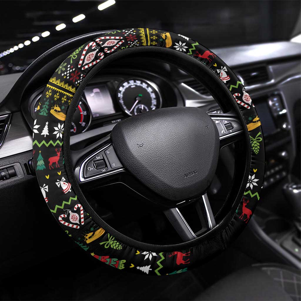 Santa On A Boat Steering Wheel Cover Christmas Gifts DT04 - Wonder Print Shop