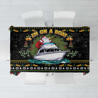Santa On A Boat Tablecloth Christmas Gifts DT04 - Wonder Print Shop