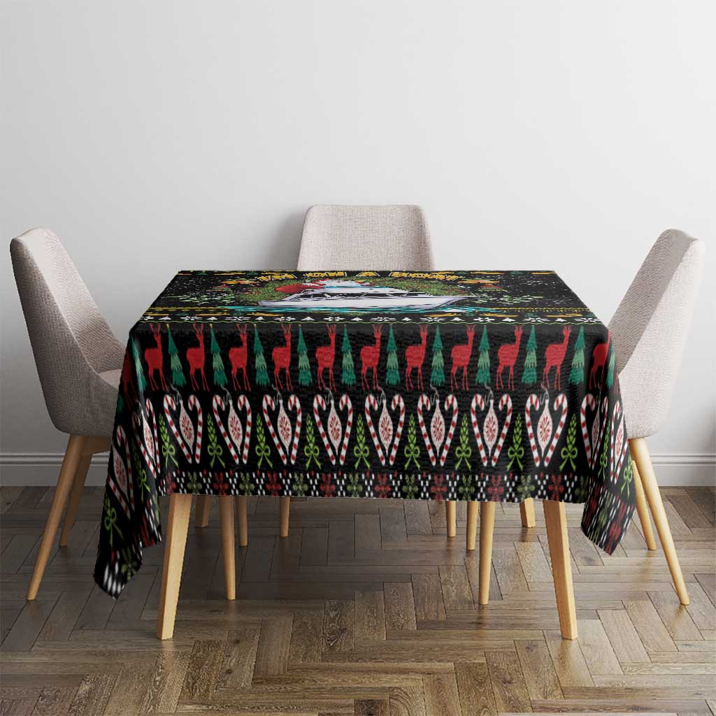 Santa On A Boat Tablecloth Christmas Gifts DT04 - Wonder Print Shop