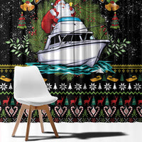 Santa On A Boat Window Curtain Christmas Gifts DT04 - Wonder Print Shop