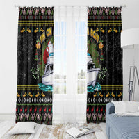 Santa On A Boat Window Curtain Christmas Gifts DT04 - Wonder Print Shop