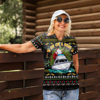 Santa On A Boat Women Polo Shirt Christmas Gifts DT04 - Wonder Print Shop