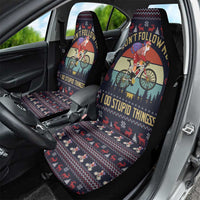 Santa Claus On Mountain Bike Car Seat Cover Christmas Gifts DT04 - Wonder Print Shop