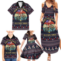 Santa Claus On Mountain Bike Family Matching Summer Maxi Dress and Hawaiian Shirt Christmas Gifts DT04 - Wonder Print Shop