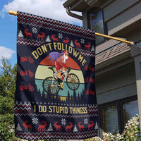 Santa Claus On Mountain Bike Garden Flag Christmas Gifts DT04 - Wonder Print Shop