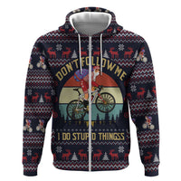 Santa Claus On Mountain Bike Hoodie Christmas Gifts DT04 - Wonder Print Shop