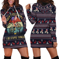 Santa Claus On Mountain Bike Hoodie Dress Christmas Gifts DT04 - Wonder Print Shop