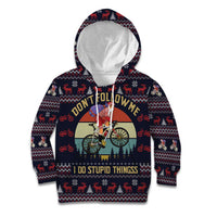 Santa Claus On Mountain Bike Kid Hoodie Christmas Gifts DT04 - Wonder Print Shop