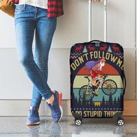 Santa Claus On Mountain Bike Luggage Cover Christmas Gifts DT04 - Wonder Print Shop