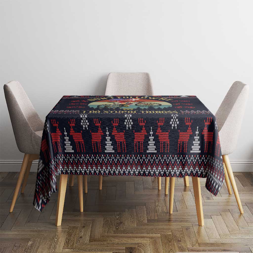 Santa Claus On Mountain Bike Tablecloth Christmas Gifts DT04 - Wonder Print Shop
