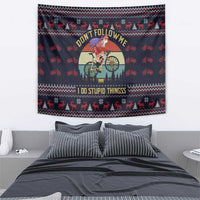 Santa Claus On Mountain Bike Tapestry Christmas Gifts DT04 - Wonder Print Shop