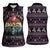 Santa Claus On Mountain Bike Women Sleeveless Polo Shirt Christmas Gifts DT04 - Wonder Print Shop