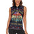 Santa Claus On Mountain Bike Women Sleeveless Polo Shirt Christmas Gifts DT04 - Wonder Print Shop