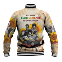 African Baseball Jacket Civil Rights Female Leaders Sunflower