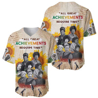 African Baseball Jersey Civil Rights Female Leaders Sunflower