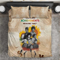 African Bedding Set Civil Rights Female Leaders Sunflower