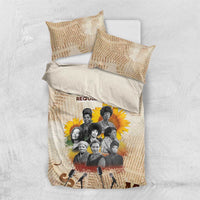 African Bedding Set Civil Rights Female Leaders Sunflower