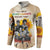 African Button Sweatshirt Civil Rights Female Leaders Sunflower