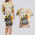 African Couples Matching Long Sleeve Bodycon Dress and Hawaiian Shirt Civil Rights Female Leaders Sunflower