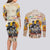 African Couples Matching Long Sleeve Bodycon Dress and Long Sleeve Button Shirt Civil Rights Female Leaders Sunflower