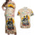 African Couples Matching Off Shoulder Maxi Dress and Hawaiian Shirt Civil Rights Female Leaders Sunflower