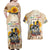 African Couples Matching Off Shoulder Maxi Dress and Hawaiian Shirt Civil Rights Female Leaders Sunflower