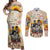 African Couples Matching Off Shoulder Maxi Dress and Long Sleeve Button Shirt Civil Rights Female Leaders Sunflower