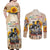 African Couples Matching Off Shoulder Maxi Dress and Long Sleeve Button Shirt Civil Rights Female Leaders Sunflower