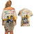African Couples Matching Off Shoulder Short Dress and Hawaiian Shirt Civil Rights Female Leaders Sunflower