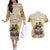 African Couples Matching Off The Shoulder Long Sleeve Dress and Hawaiian Shirt Civil Rights Female Leaders Sunflower