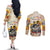 African Couples Matching Off The Shoulder Long Sleeve Dress and Long Sleeve Button Shirt Civil Rights Female Leaders Sunflower