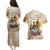 African Couples Matching Puletasi and Hawaiian Shirt Civil Rights Female Leaders Sunflower