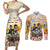 African Couples Matching Short Sleeve Bodycon Dress and Long Sleeve Button Shirt Civil Rights Female Leaders Sunflower