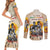 African Couples Matching Short Sleeve Bodycon Dress and Long Sleeve Button Shirt Civil Rights Female Leaders Sunflower